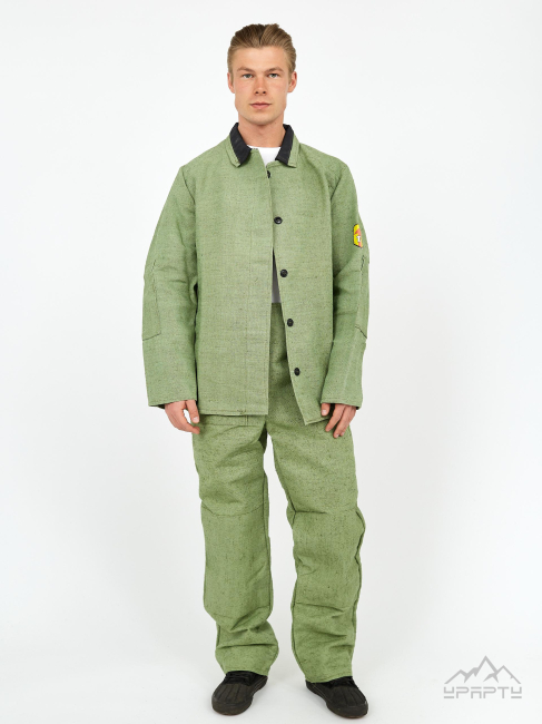 Костюм летний "Сварщик" с наколенниками и налокотниками (460 - 480 гр/м2)